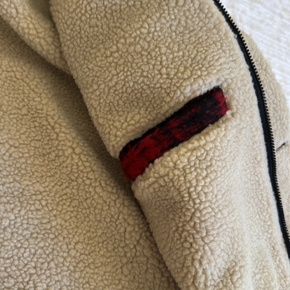 Lucky Brand Men’s Plaid Red Sherpa Jacket sz S NWT - Picture 12 of 12